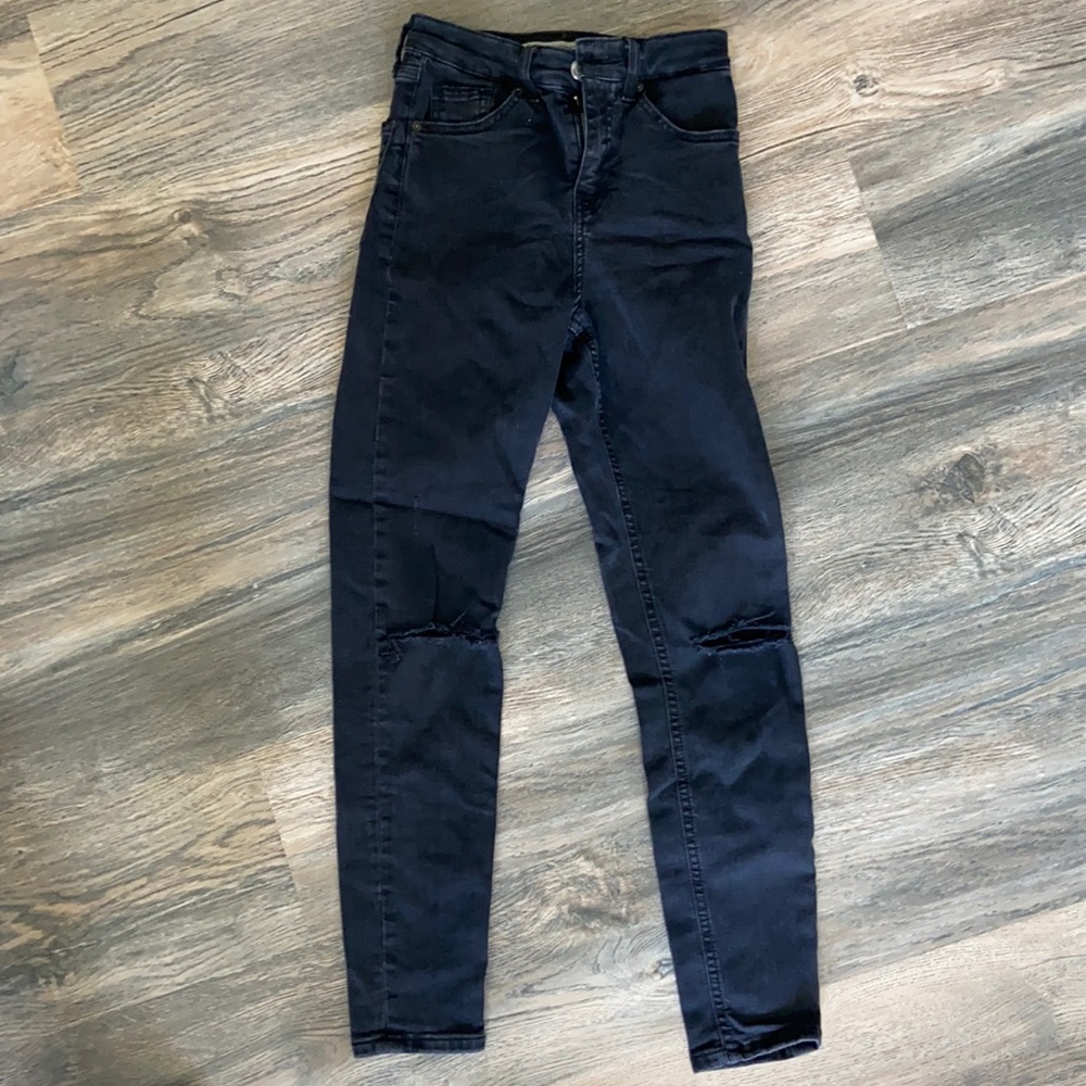 Black top shop skinny jeans